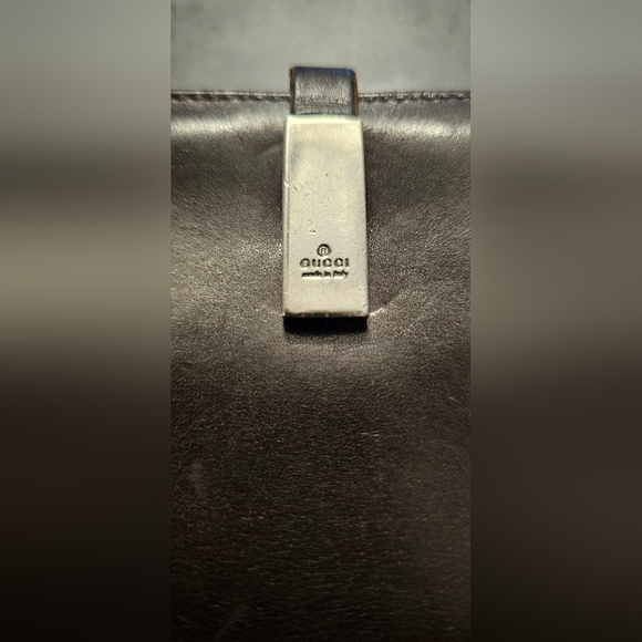Authentic  Gucci Wallet Brown Silver Mens Used - Picture 2 of 7